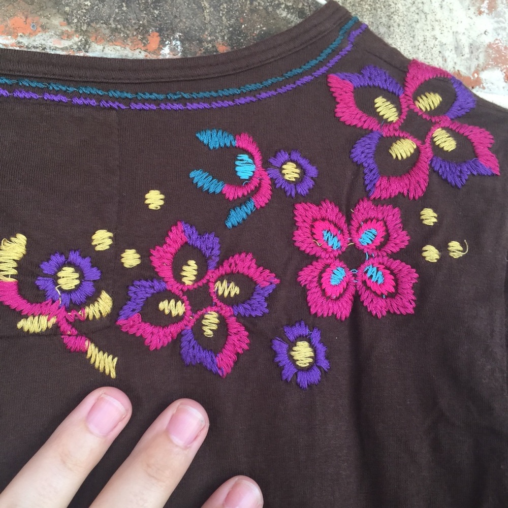 Johnny Was Embroidered Peacock Smocked Boho Dress - Picture 7 of 16